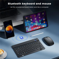Rechargeable Bluetooth Slim Keyboard & Mouse Combo